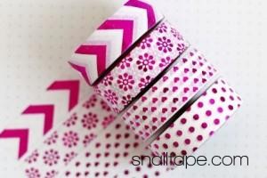 Fuchsia foil washi tape